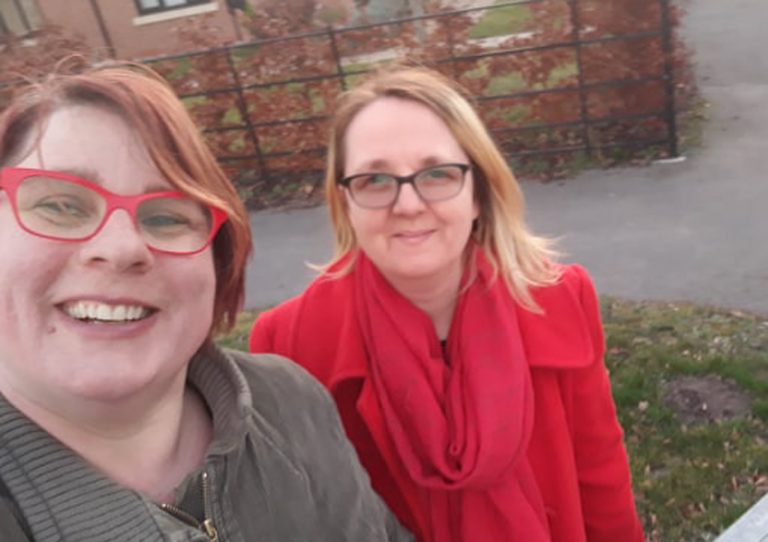 Labour councillors Jo Dale and Julia Hawkins