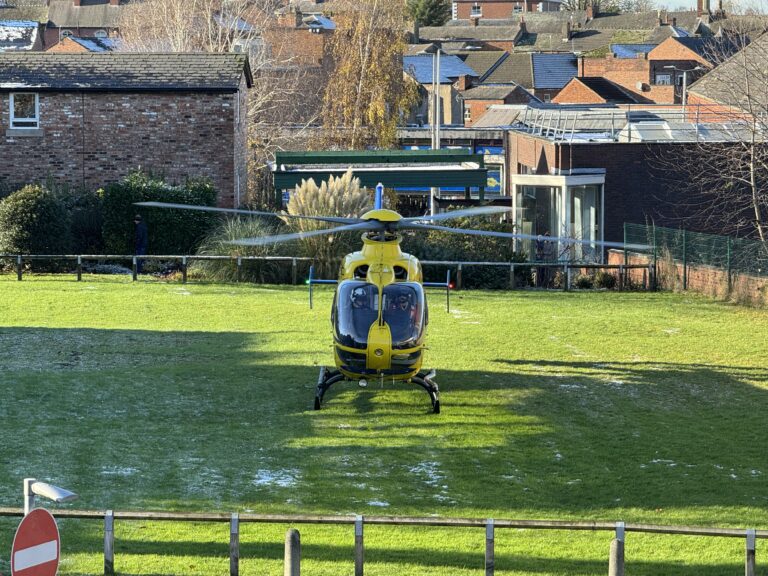 Air ambulance called to town centre